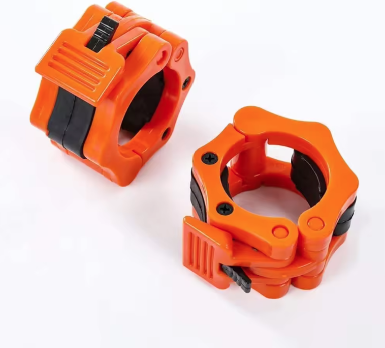Olympic 2 Inch Barbell Clamp Anti Slip Collar Quick Release Lock Clip 1 Pair