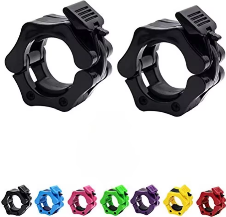 Olympic 2 Inch Barbell Clamp Anti Slip Collar Quick Release Lock Clip  1 Pair